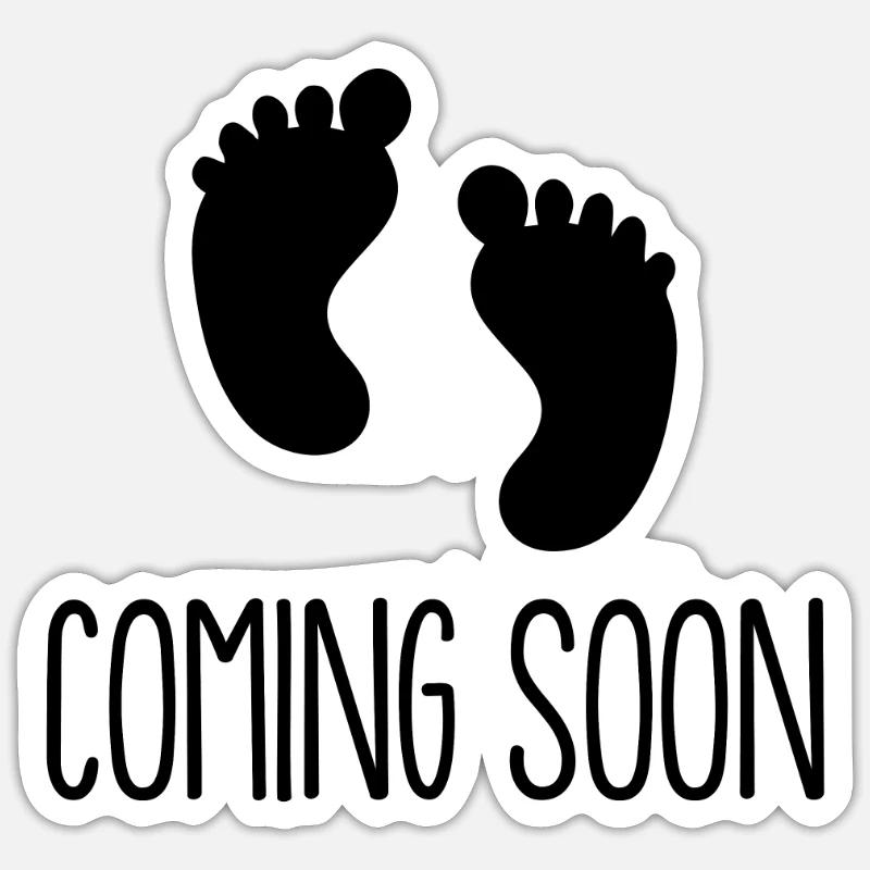 soon - Sticker size S (10 x 10 cm) - white matte