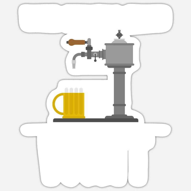 WER NICHTS WIRD - WIRD WIRT! Sticker Größe S (10 x 10 cm)