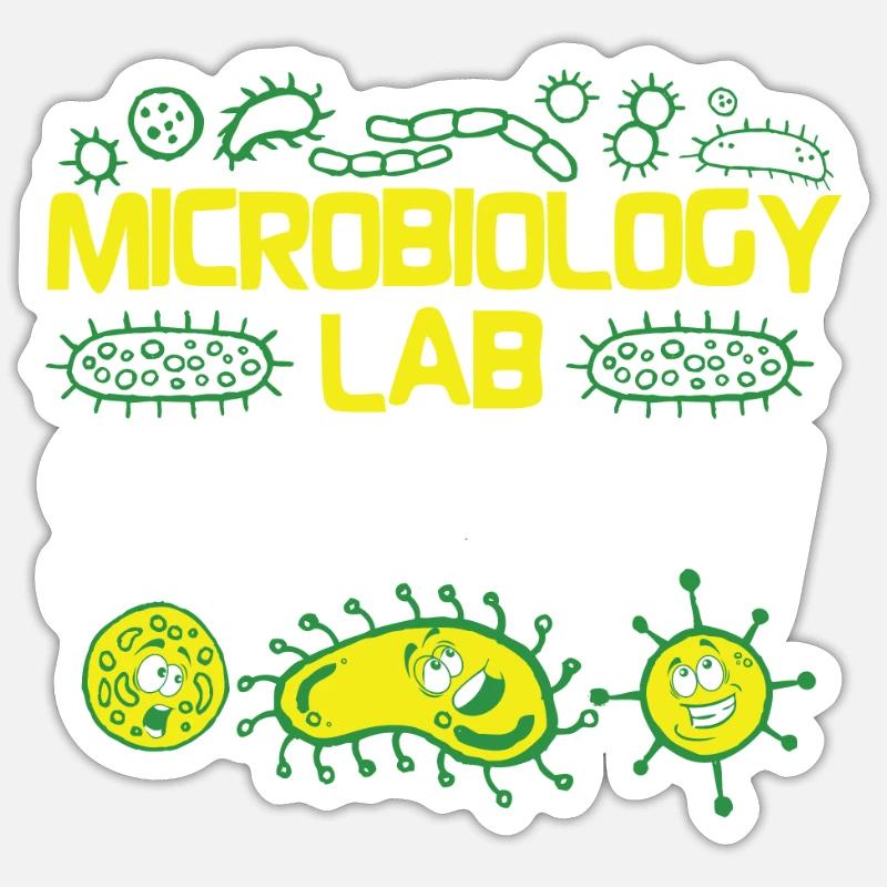 Microbiologist Microbiology Lab Staph Gift Idea Sticker Größe S (10 x 10 cm)
