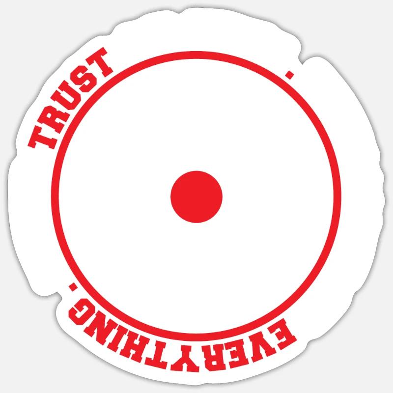 Never Trust An Atom They Make Up Everything Sticker taille S (10 x 10 cm)