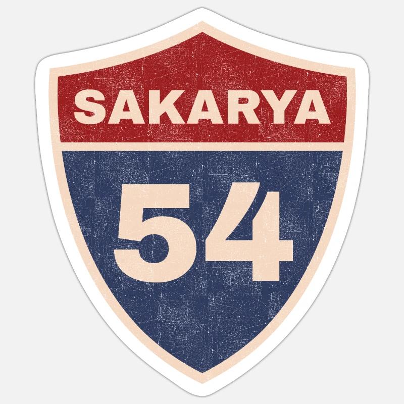 Sakarya - Sticker taille S (10 x 10 cm) - blanc mat