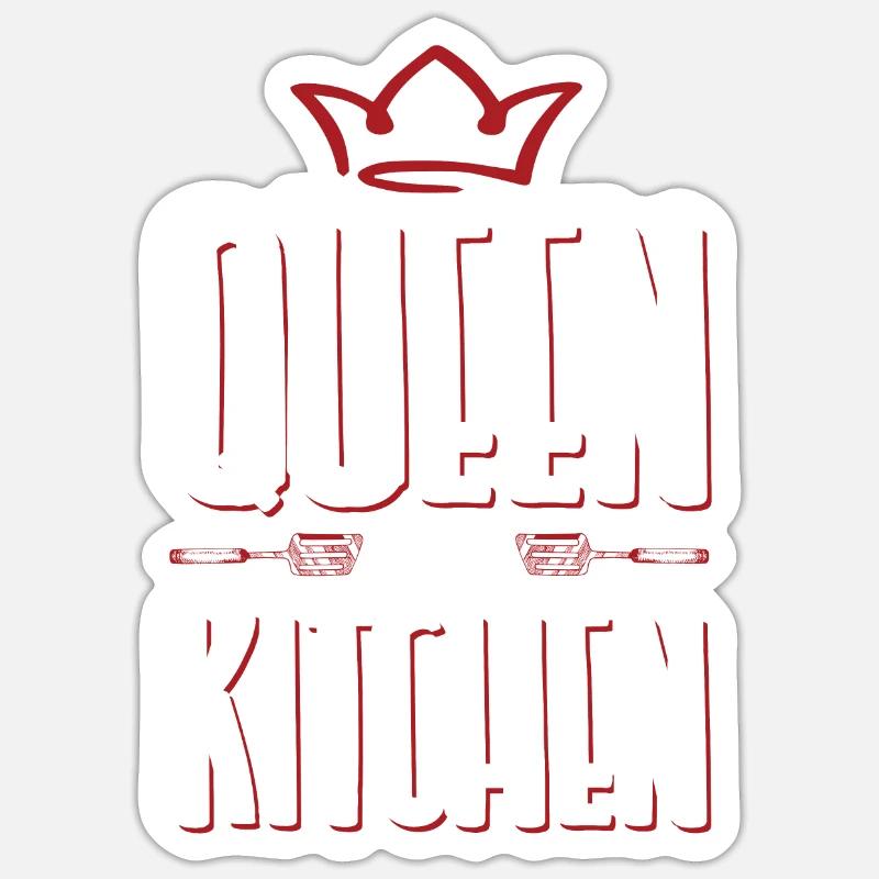 kitchen queen Sticker size S (10 x 10 cm)