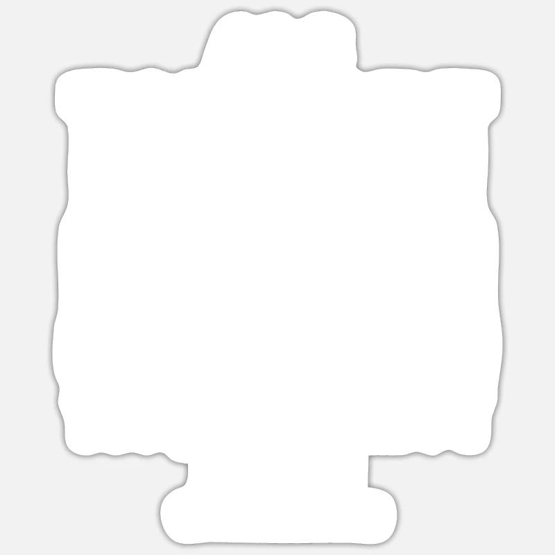 Torwart Geschenkidee - Sticker Größe S (10 x 10 cm) - Mattweiß