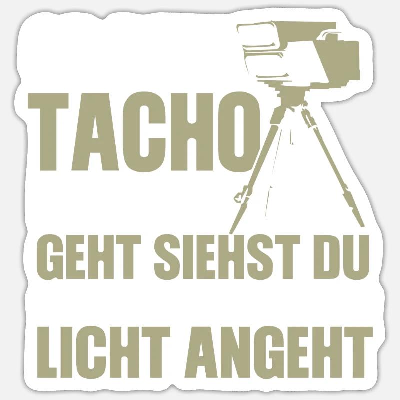 Drôle de flash design de sort Sticker taille S (10 x 10 cm)