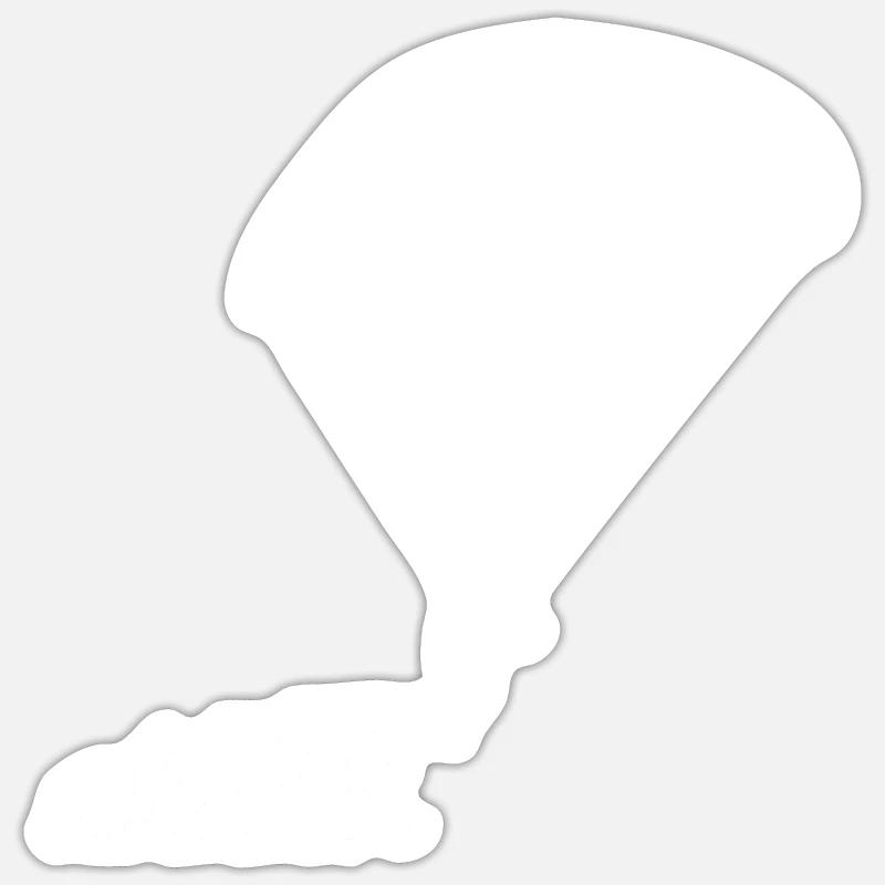 Evolution Gleitschirm Paraglider Pilot Paragliding Sticker Größe S (10 x 10 cm)