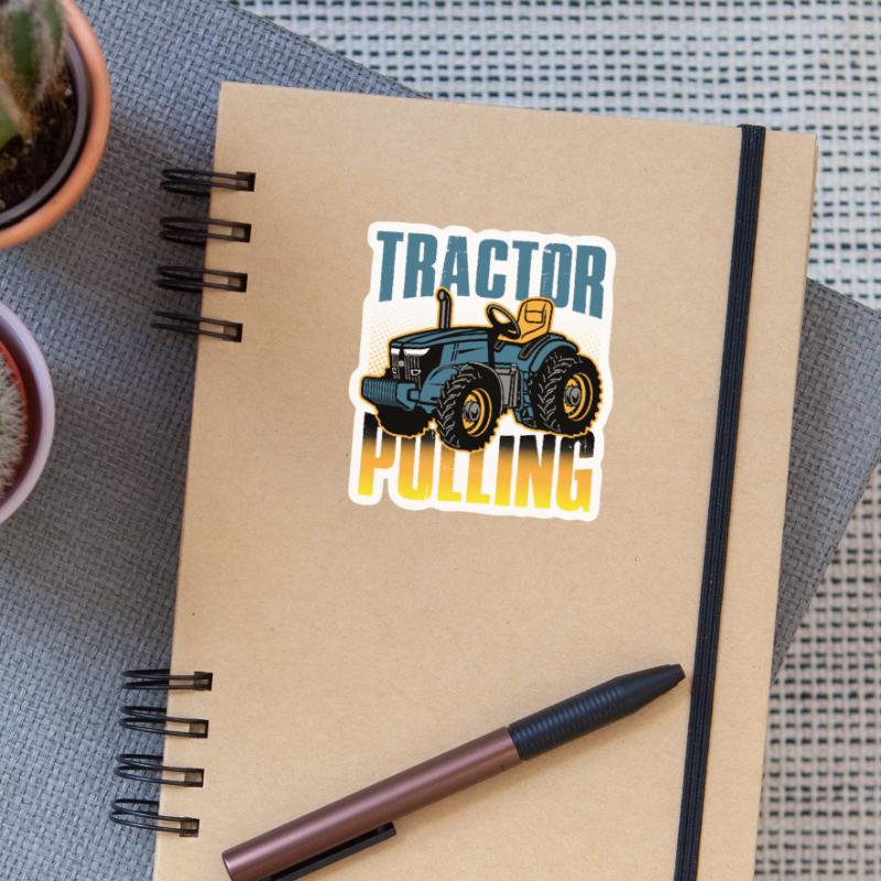 tractor pulling, tractor pulling pulling, racing, Sticker taille S (10 x 10 cm)