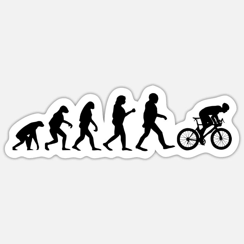 Vélo de course Cycling Vélo Aero Evolution - Sticker taille S (10 x 10 cm) - blanc mat