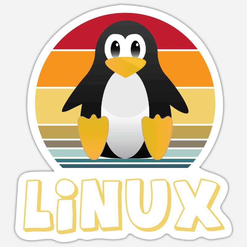 Linux Penguin Sticker size S (10 x 10 cm)