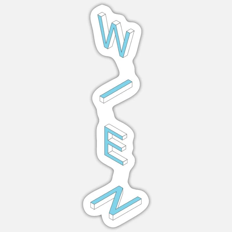 vienne - Sticker taille S (10 x 10 cm) - blanc mat