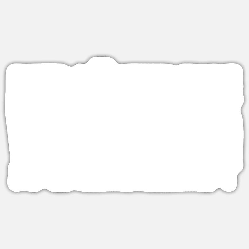 Werbung - Sticker Größe S (10 x 10 cm) - Mattweiß