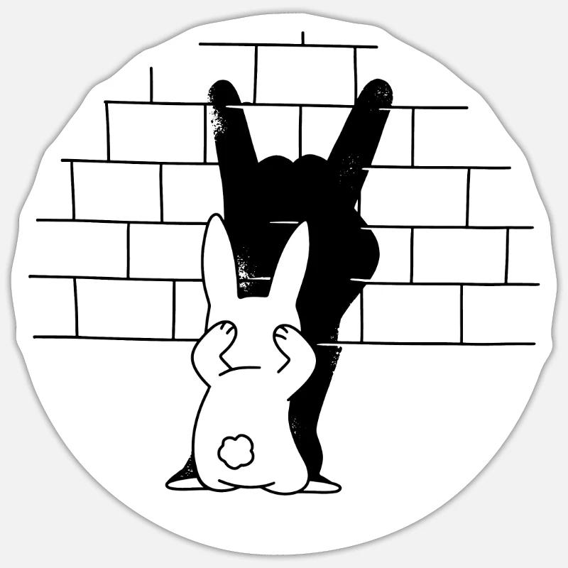 Evil Easter Easter Prison Rock Music Sticker size S (10 x 10 cm)