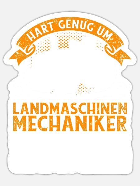 Landmaschinenmechaniker Landwirtschaft - Sticker Größe S (10 x 10 cm) - Mattweiß
