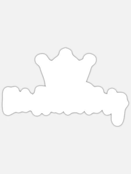 Heimwerkerkönig Design für Heimwerker - Sticker Größe S (10 x 10 cm) - Mattweiß