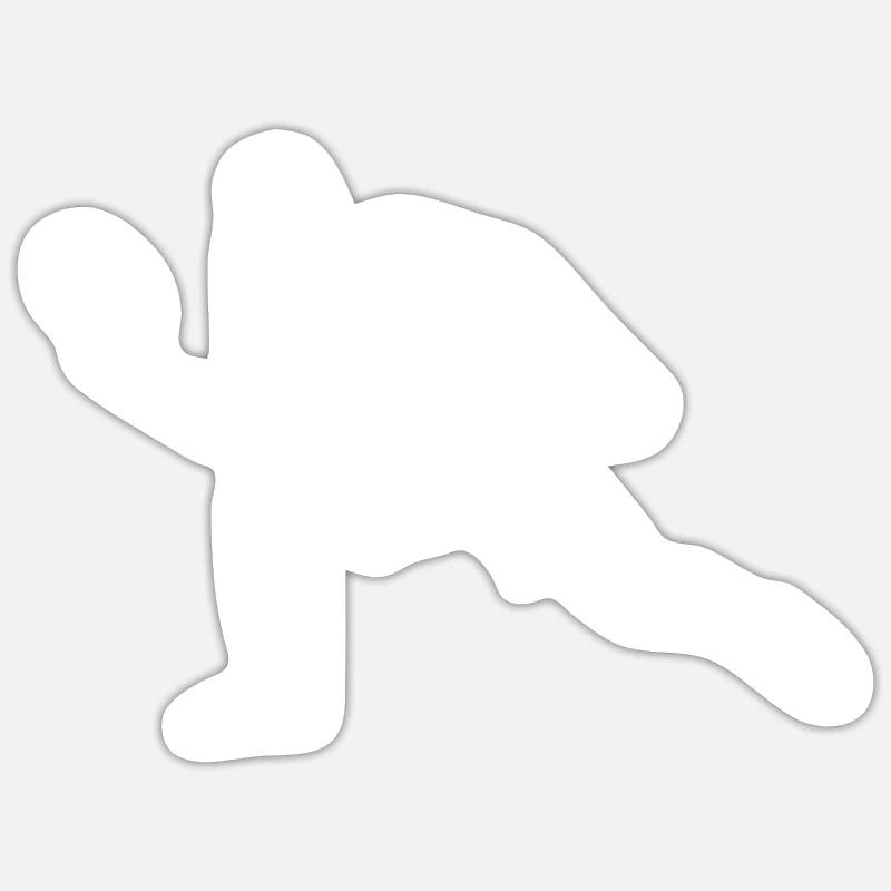 Frisbee Ultimate Frisbee Disc Golf - Sticker taille S (10 x 10 cm) - blanc mat