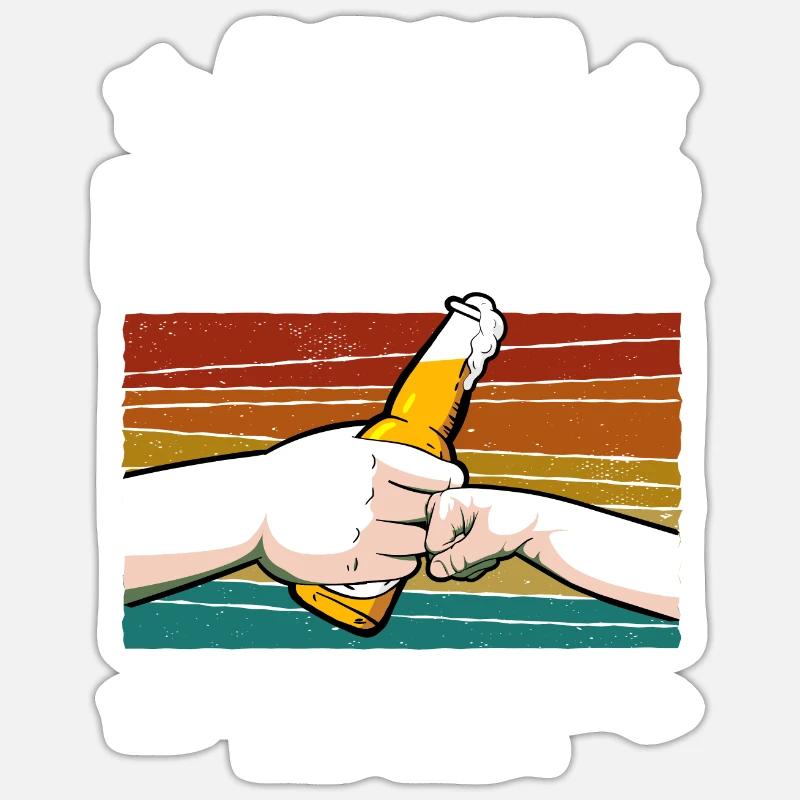 Best Druncle Ever Bier Säufer Onkel Geschenk Sticker Größe S (10 x 10 cm)