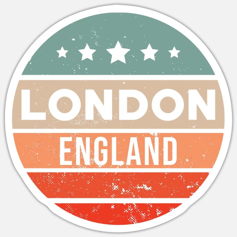 London - Sticker size S (10 x 10 cm) - white matte