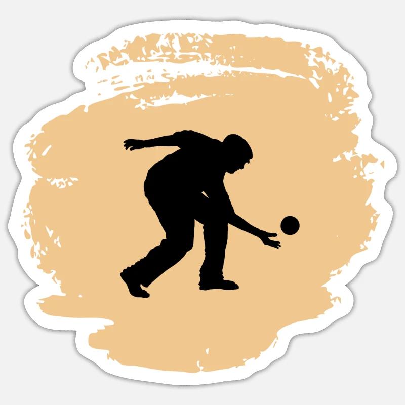 Boule Bocce Boccia Player Sticker size S (10 x 10 cm)