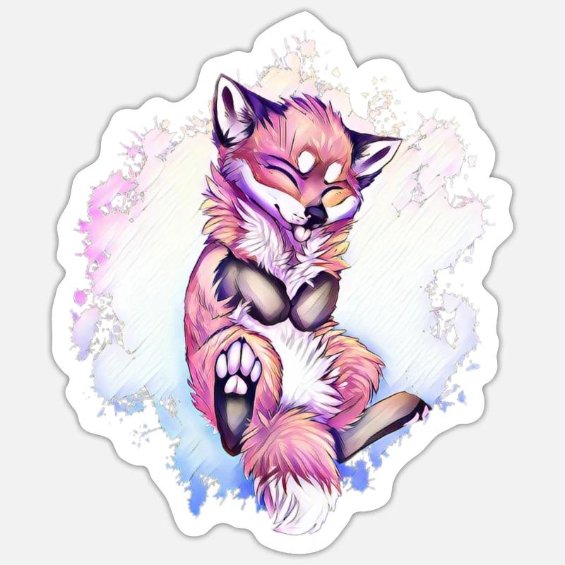 Fuchs Sticker Größe S (10 x 10 cm)