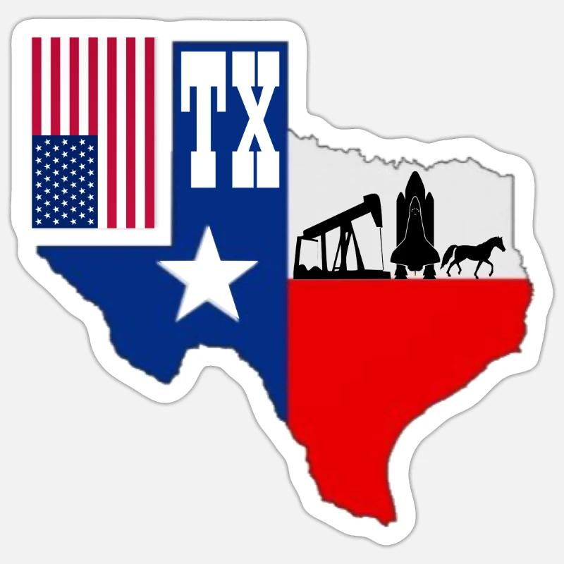 Texas Sticker taille S (10 x 10 cm)