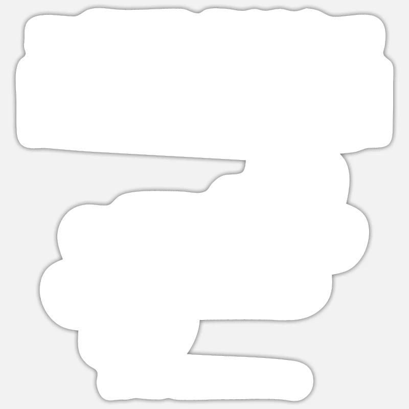 Mops Leben Sticker Größe S (10 x 10 cm)