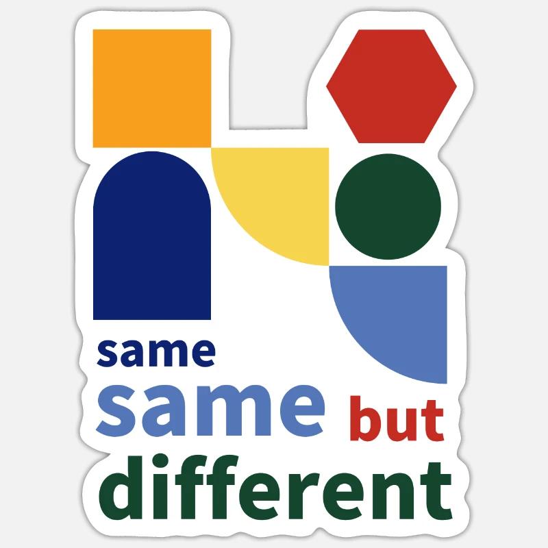 same same but different Sticker size S (10 x 10 cm)