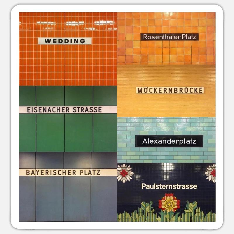 Berlin - Sticker Größe S (10 x 10 cm) - Mattweiß