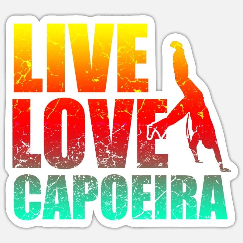 Capoeira - Sticker size S (10 x 10 cm) - white matte