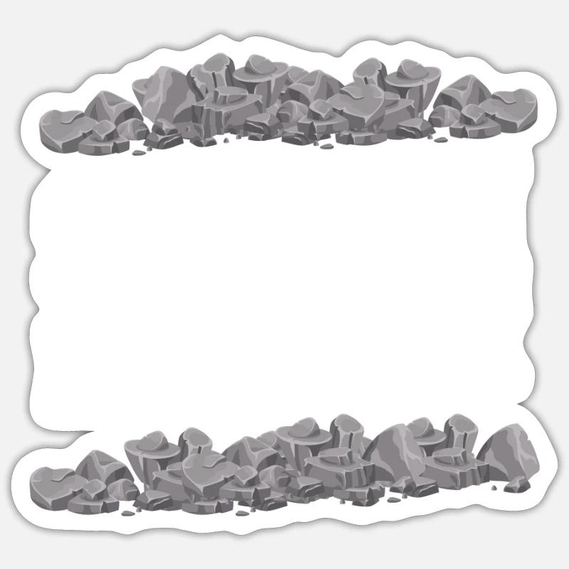 Stein Experte - Sticker Größe S (10 x 10 cm) - Mattweiß