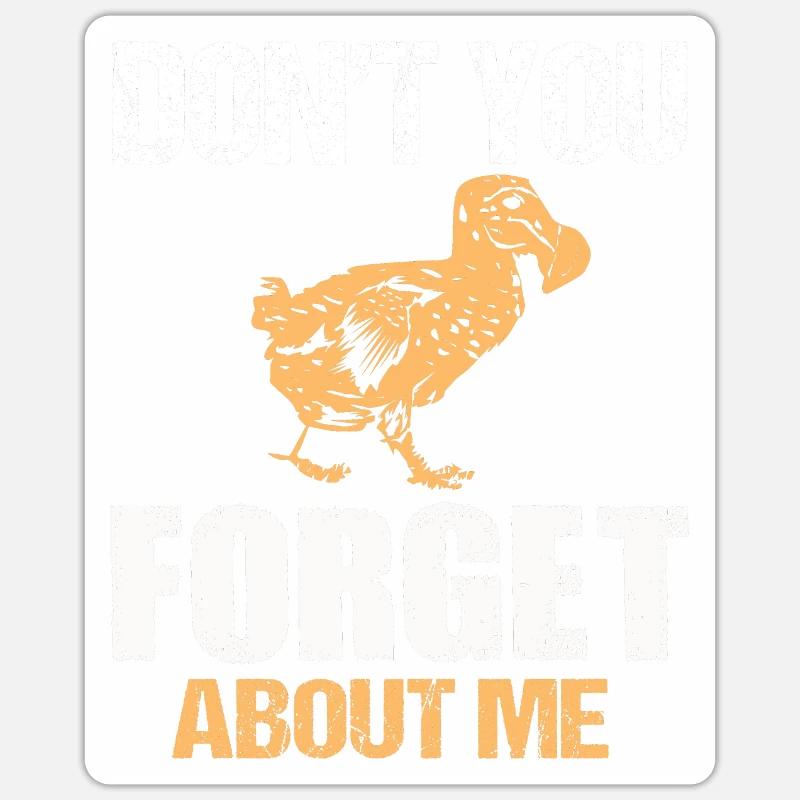 dodo - Sticker size S (10 x 10 cm) - white matte