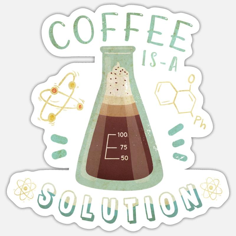 Coffee Chemist Sticker size S (10 x 10 cm)