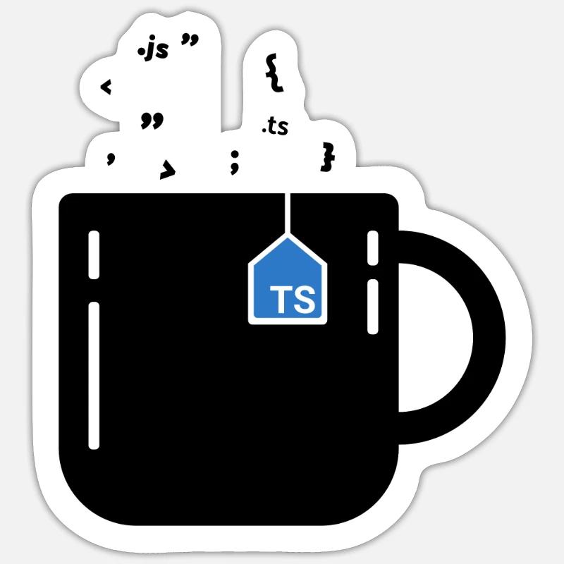 TypeScript - Cup Sticker size S (10 x 10 cm)
