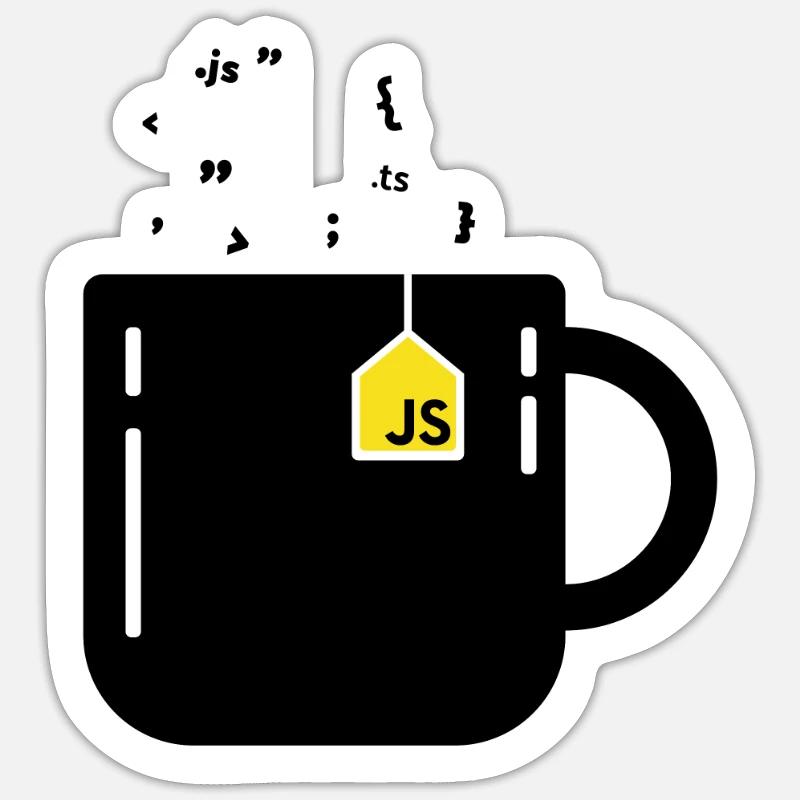 JavaScript - Tasse Sticker Größe S (10 x 10 cm)