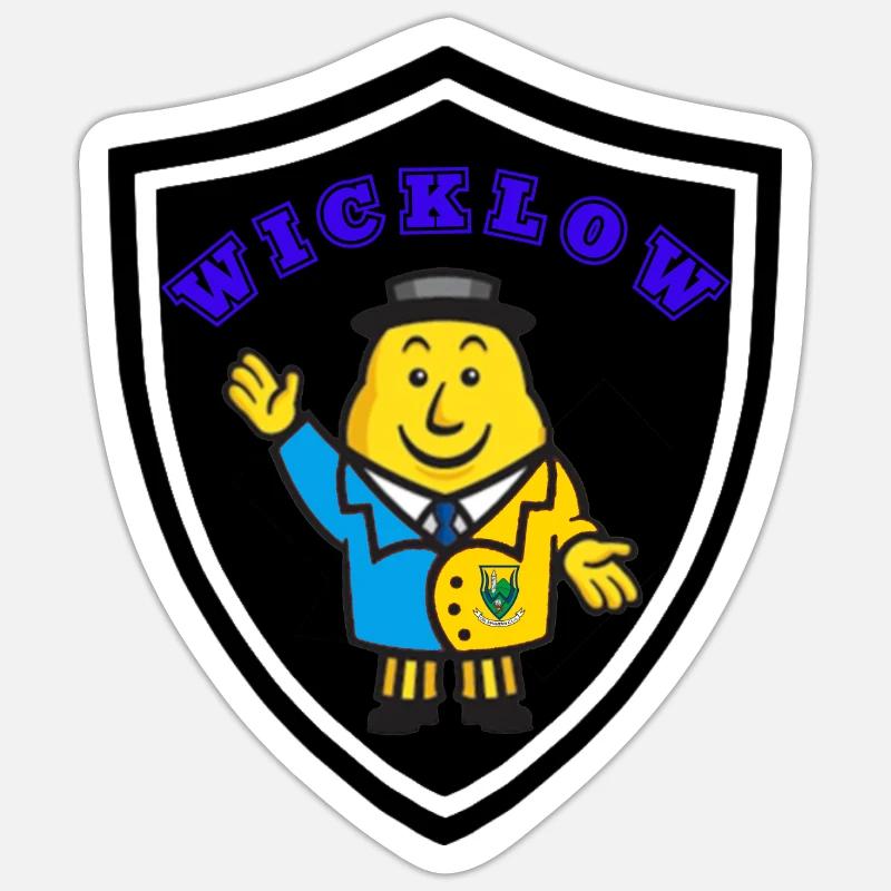 Wicklow - Sticker taille S (10 x 10 cm) - blanc mat