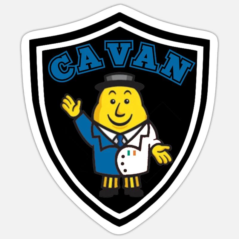 Cavan GAA - Sticker Größe S (10 x 10 cm) - Mattweiß