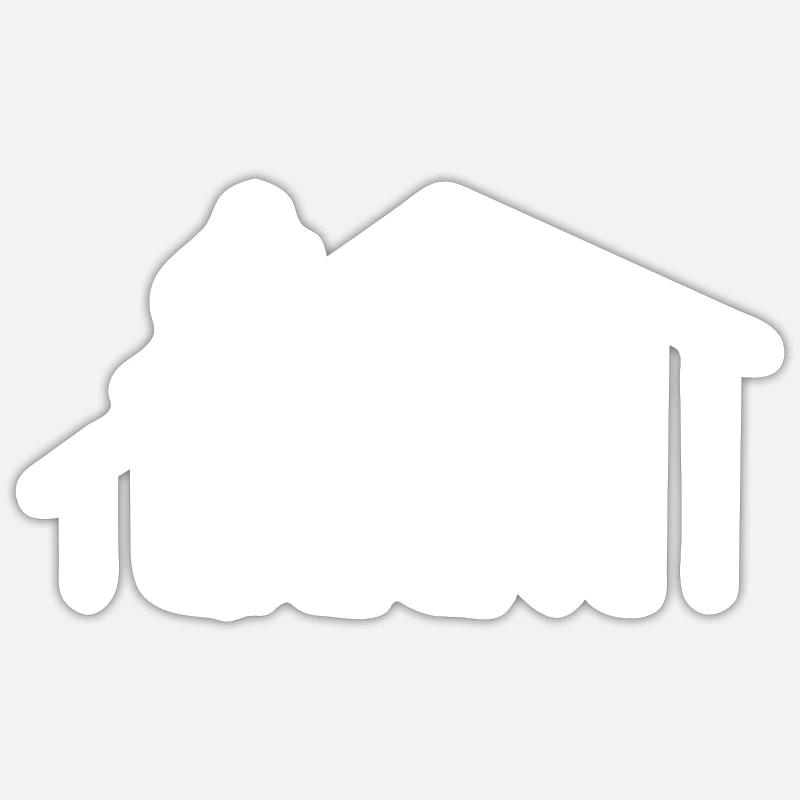 Evolution Roofer Carpenter Master - Sticker size S (10 x 10 cm) - white matte