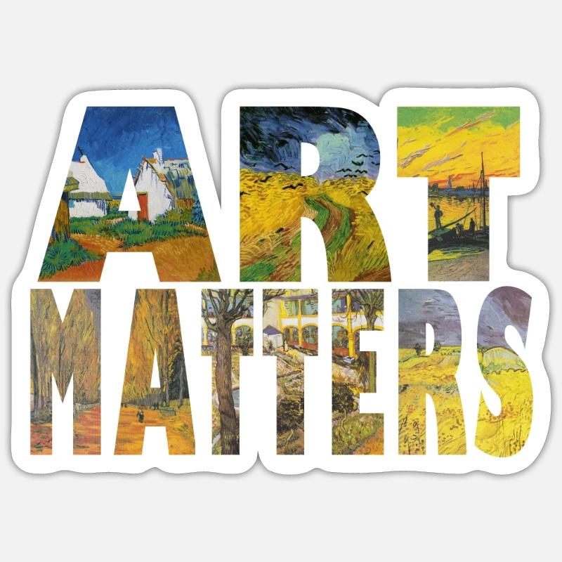 Art Matters Van Gogh Collage Sticker taille S (10 x 10 cm)