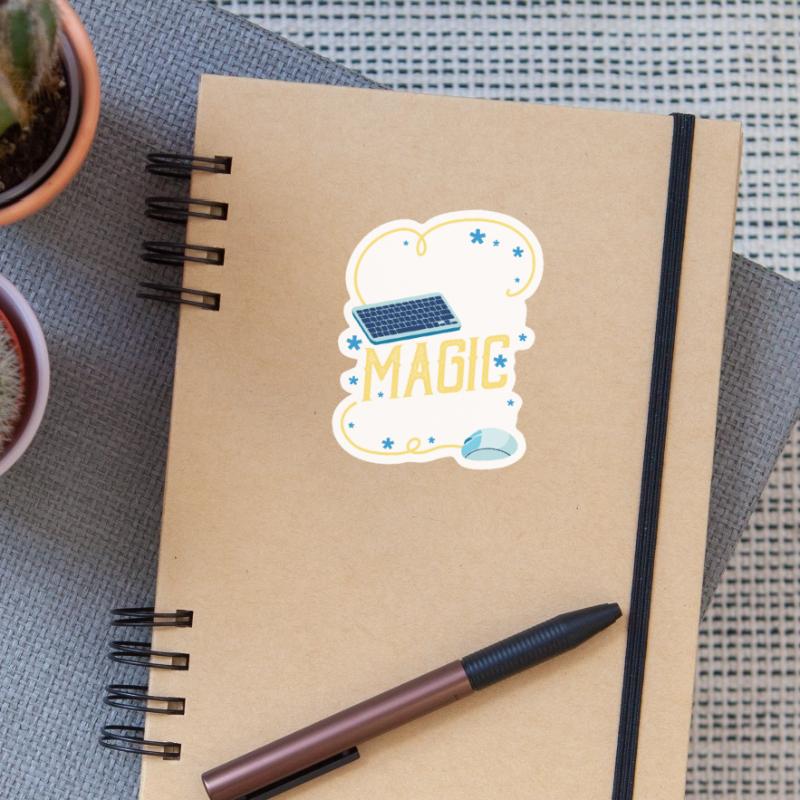Funny coding gift for a programmer Sticker size S (10 x 10 cm)