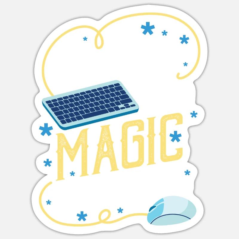 Lustiges Codier-Geschenk für einen Programmierer - Sticker Größe S (10 x 10 cm) - Mattweiß