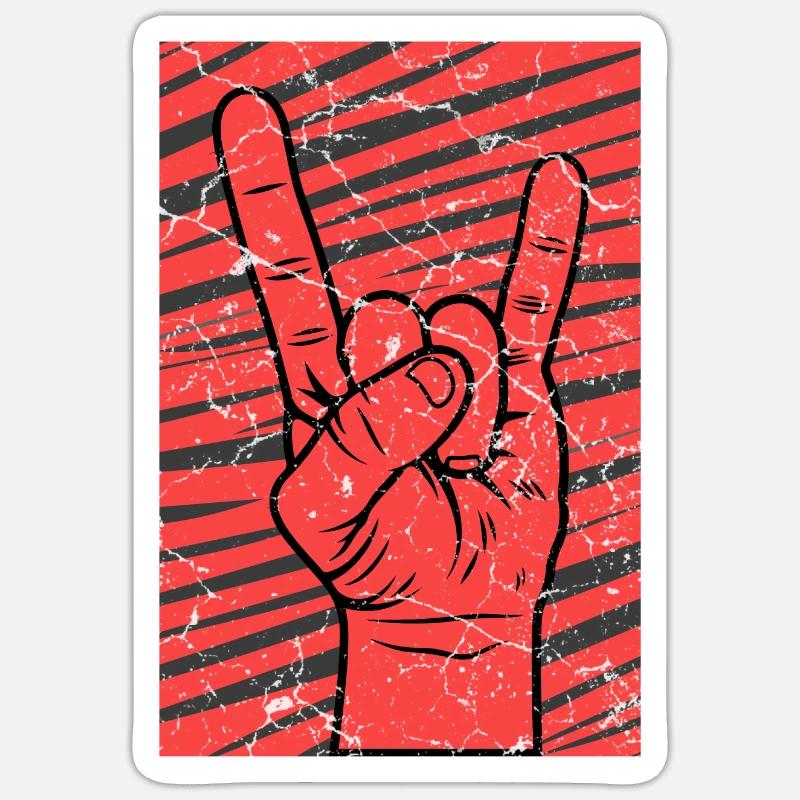 Devil's Horn Punks Sticker size S (10 x 10 cm)
