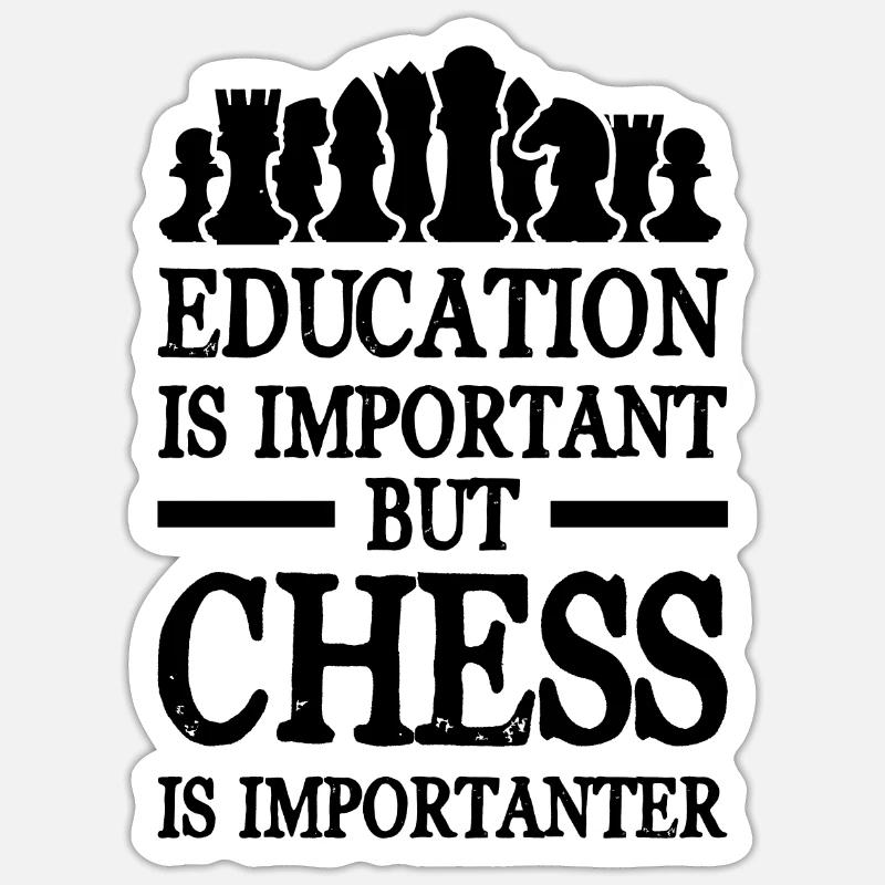 Apprendre aux échecs Sticker taille S (10 x 10 cm)