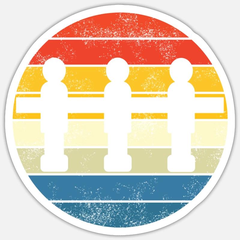 Geschenkidee Tischfussball Kicker Design Sticker Größe S (10 x 10 cm)
