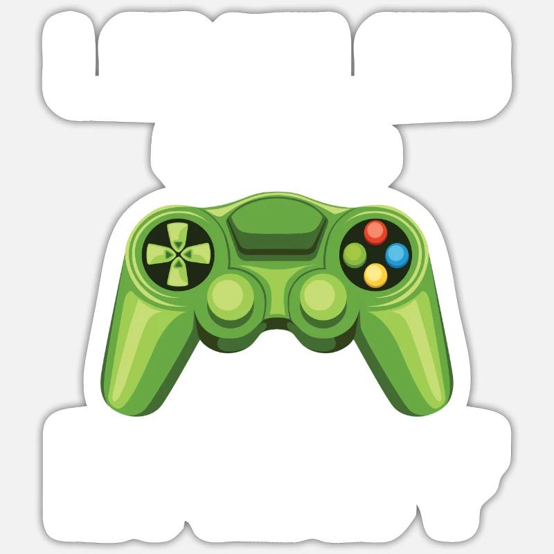 Leveled Up To Daddy Game Controller Sticker Größe S (10 x 10 cm)