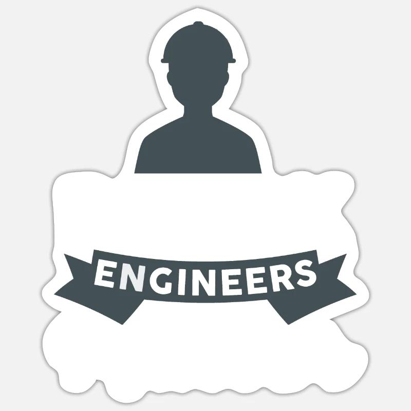 Engineer - Black Engineers Matter - Sticker size S (10 x 10 cm) - white matte