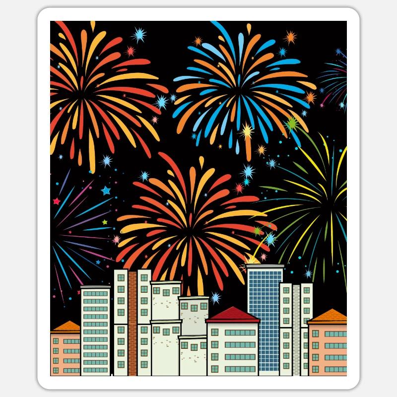 Pyro-pyro-1000-1000 Sticker taille S (10 x 10 cm)