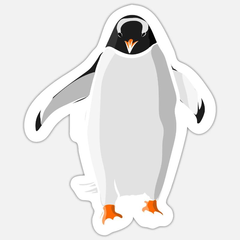 penguin - Sticker size S (10 x 10 cm) - white matte