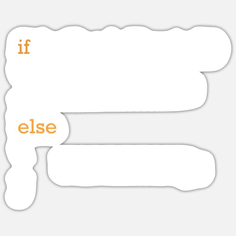 Programmer Coffee Joke Program Code Joke Sticker size S (10 x 10 cm)