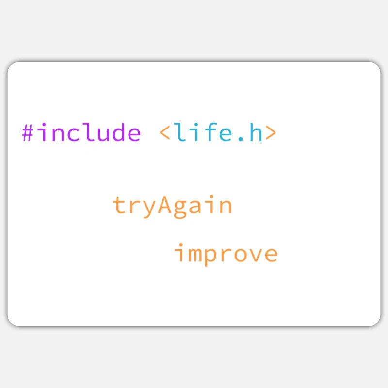 Code de programme algorithme de succès it développeur Sticker taille S (10 x 10 cm)