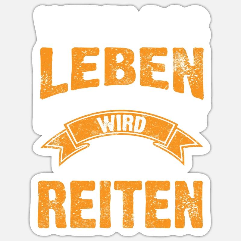 Pferd Kaltblut Kaltblüter Geschenke - Sticker Größe S (10 x 10 cm) - Mattweiß