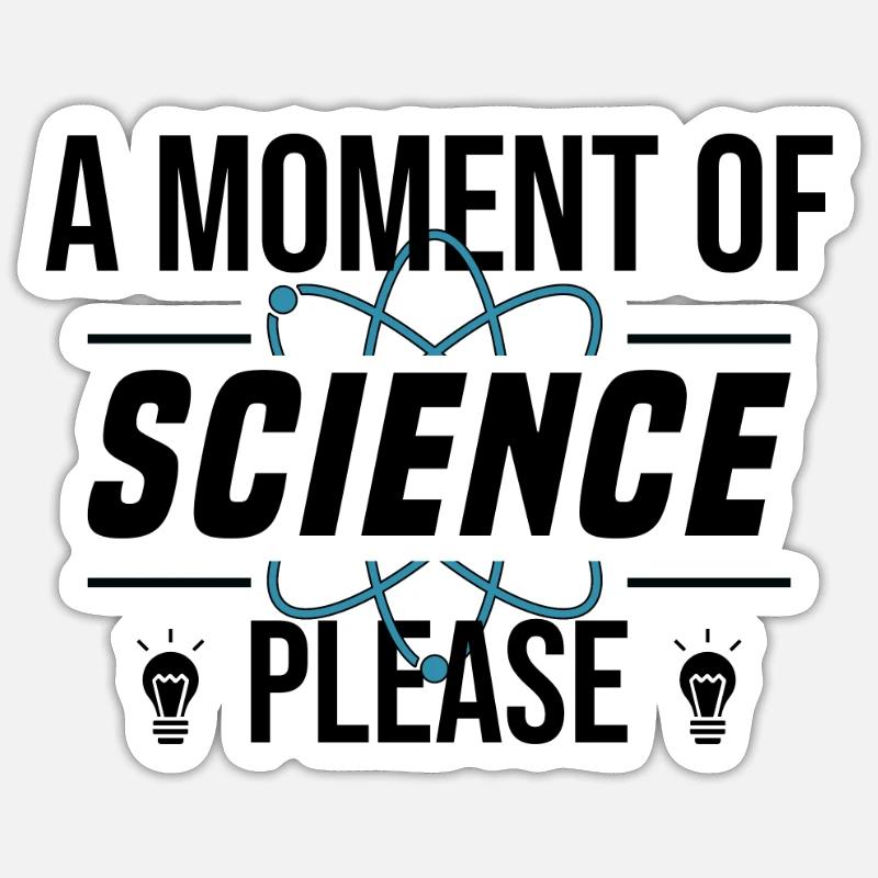 Électron science étudiant Université de physique - Sticker taille S (10 x 10 cm) - blanc mat