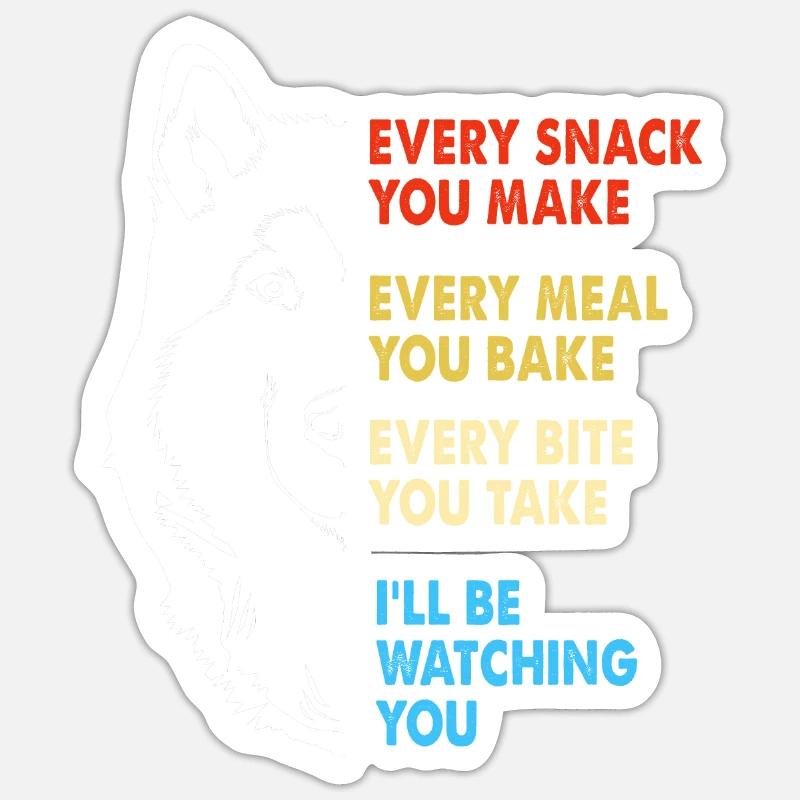 Malamut - Sticker Größe S (10 x 10 cm) - Mattweiß